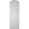 Ekena Millwork Arch Top Surface Mount PVC Gable Vent: Non-Functional, w/ 3-1/2"W x 1"P Standard Frame, 12"W x 34"H GVPAR12X3401SN - alternate 2